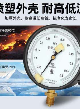 上海仪川仪表厂精密压力表YB-150A/B0.4级0.25级高精度真空1.6MPA