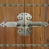 纯铜中式 门扣四合院插销 门栓仿古加厚铜门闩复古别墅庭院户外老式