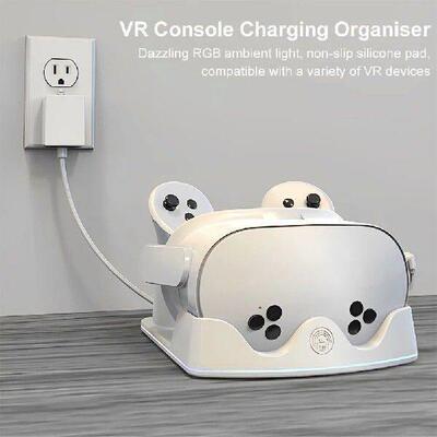 For Meta Quest 3S VR Charging Station Charging Dock Headset