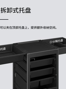 KinWn理发店车抽T-168屉式收纳柜美发i工具置物架g收纳推小推车置