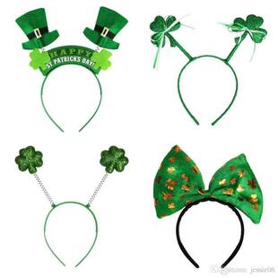 Irish St Patricks Day Headband Green Leprechaun hairband Sha