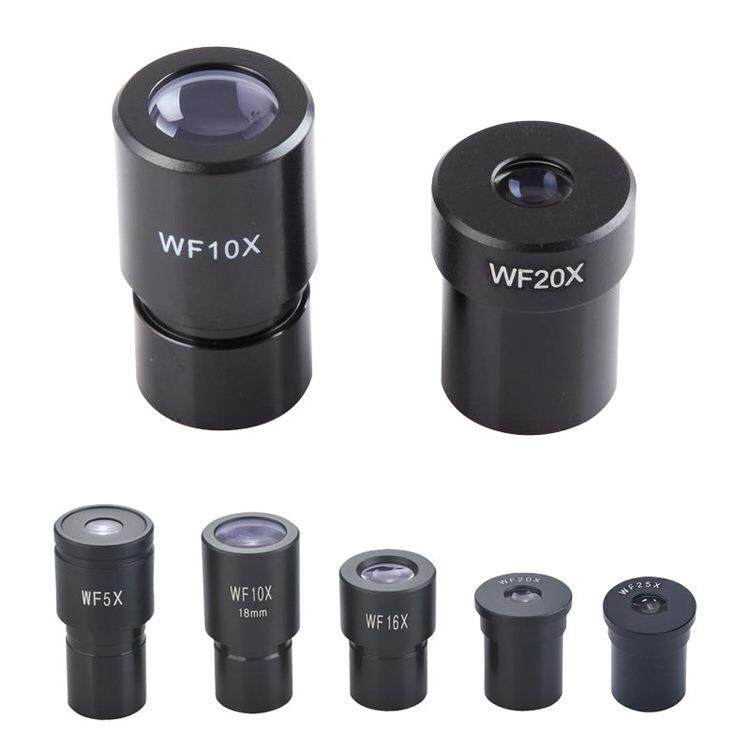 显微镜广角目镜WF5X/wf10X/WF16X/WF20X/wf25X接口23.2mm大视野