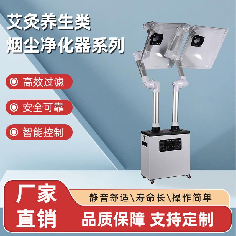 中医院美容院艾灸烟雾净化器养生馆排烟系统家用可移动艾灸专用