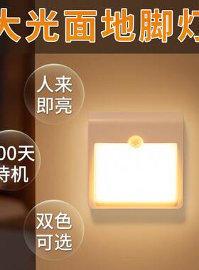 智能人体感应小夜灯充电款家用过道墙壁灯楼梯入户门口厕所赵之孙