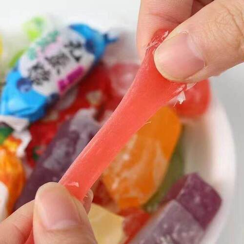 无蔗糖高粱饴拉丝软糖山东特产木糖醇水果味年货糖果Q弹不粘牙