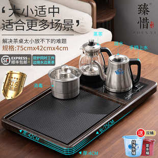 底部上水dtp9家用奢茶 一体台茶具茶盘全自动石批发轻乌金现代套装