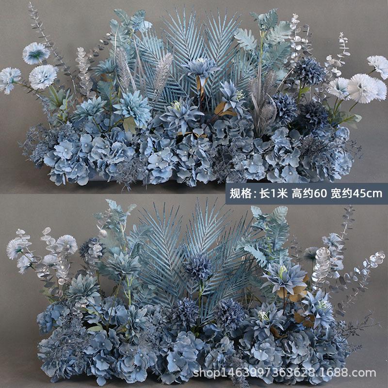 新款婚庆品排花牡花丹花排装饰挂花路引成TIFC花仿真花酒店墙台道