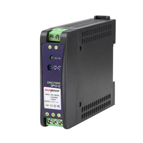 GWS-P3000 DP36-24导轨开关电源 轨道式安装工业自动化36W24V1.5A