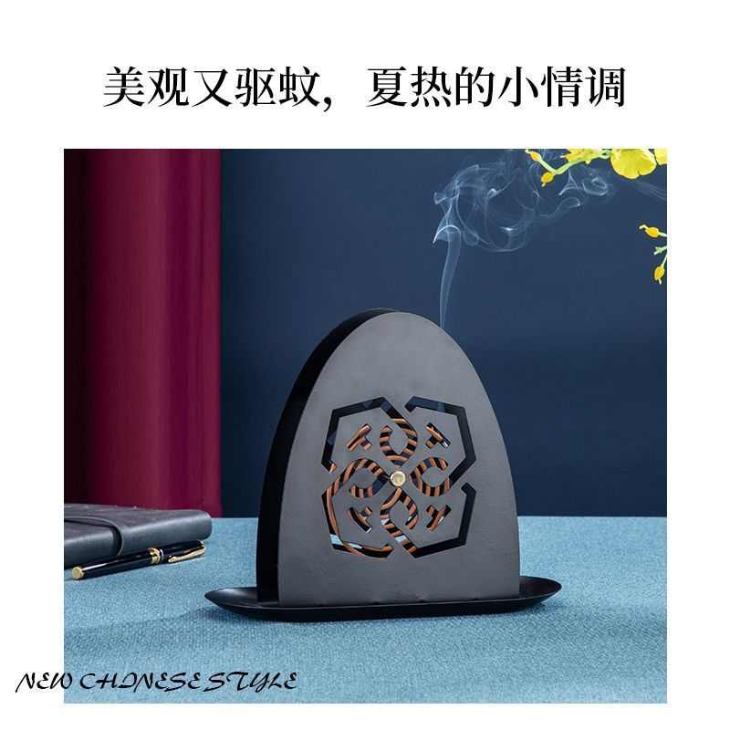 V9N蚊香盘创意卧室不锈钢悬挂式蚊香托盘檀香接灰盘家用防火驱蚊