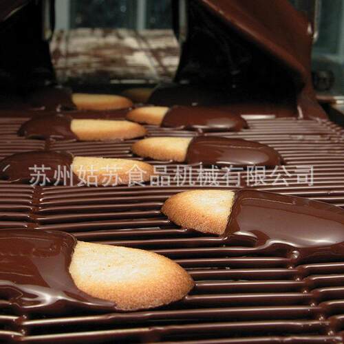 巧克力涂层机含冷道 巧克力设备 巧克力淋浆机涂衣机 工厂直销