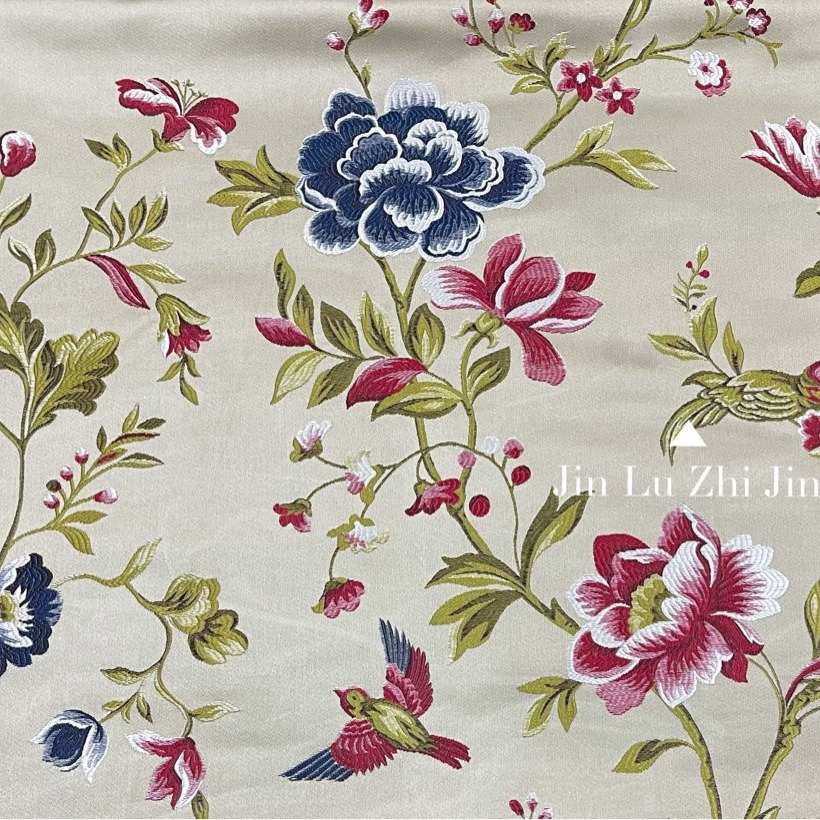 高精密提花布料3.05米宽红木沙发抱枕靠垫坐垫服装窗帘面料桌旗