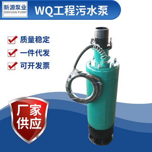 wQN污水泵WQX系列工程下吸上出口污水潜水排污泵QS小型潜水泵