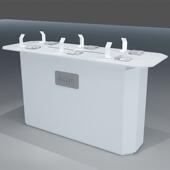 手机店烤漆木质展示台数码 产品陈列架体验台小型电子产品中岛柜