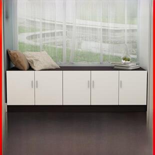 特别优惠简易凸窗柜储物柜低柜地板柜阳台柜电视柜可定制