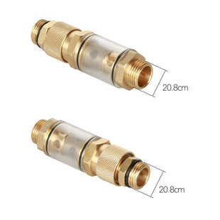 全铜加厚精品过滤嘴快插式 高压清洗机配件进水过滤网1 2四分接口