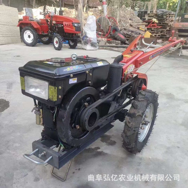 旱地稻田手扶拖拉机大棚开荒翻地犁田开沟起垄机自走式农田旋耕机