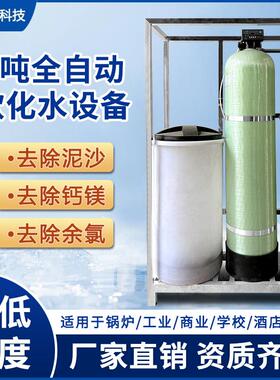 2吨小型软化水设备地下井水过滤器除泥沙杂质水垢锅炉工业软水机