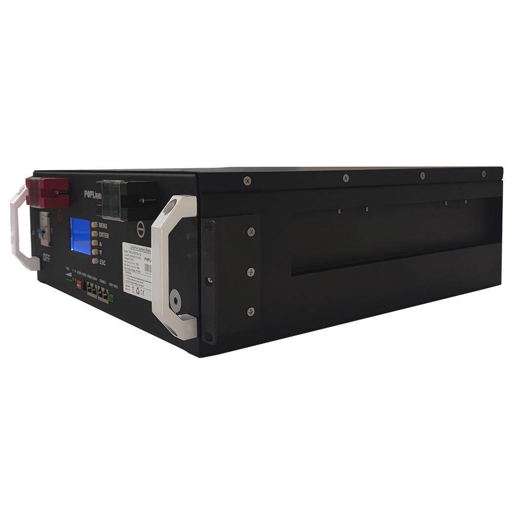 POPLARiN 25.6V200Ah 51.2V100Ah 100A19寸机架式3.5U家储套料