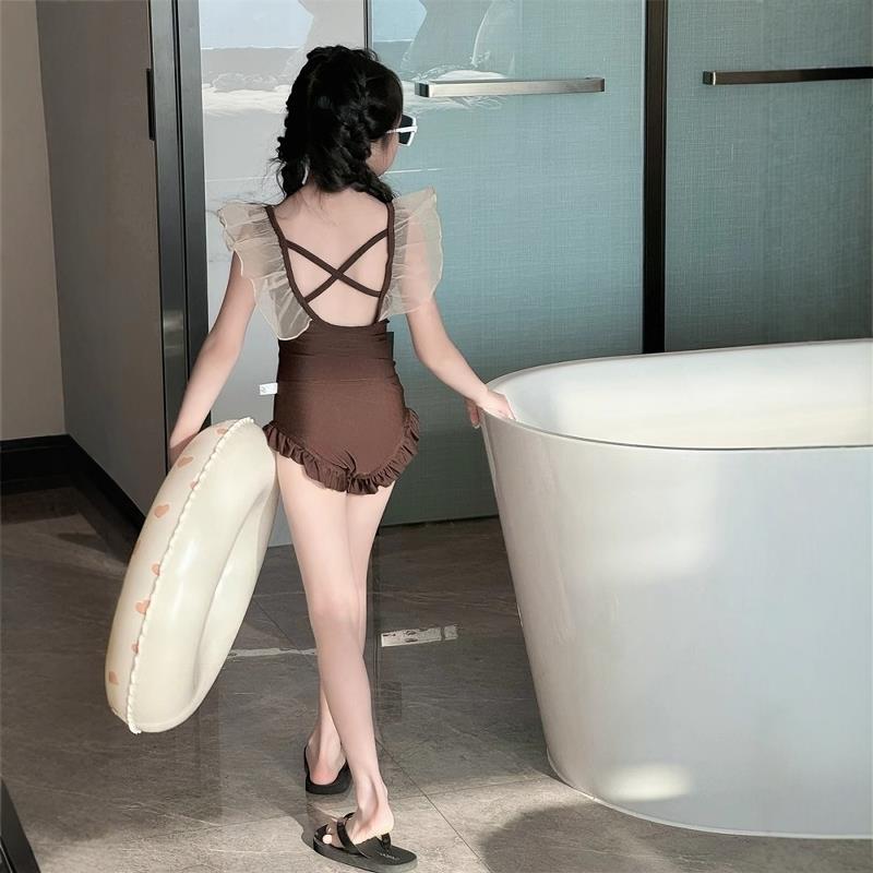 英国next road女童2025新款泳衣中大童高颜值绝美游泳衣儿童泳装