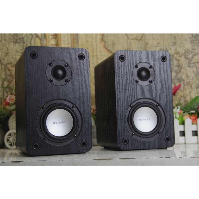 山水HIFI无源音响木质手工箱体3寸人声毒音复磁金刚喇叭5.1环绕箱