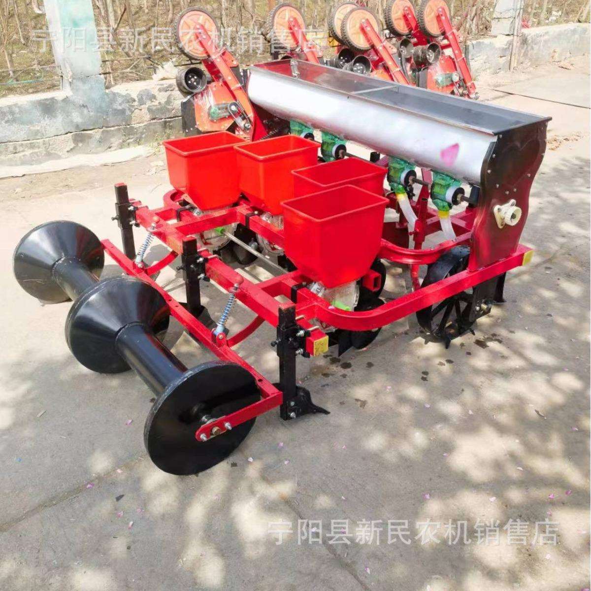 2026花生起垄播种机垄上种植花生花生垄上播种机行距株距可调