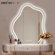 网红异形云朵智能浴室镜化妆镜卧室壁挂装 饰镜梳妆台led灯补光镜