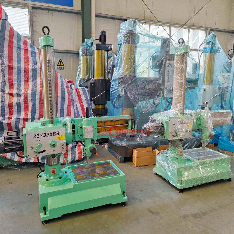 z3732x8B万向摇臂钻床360°转圈打孔攻丝万向轮移动钻孔
