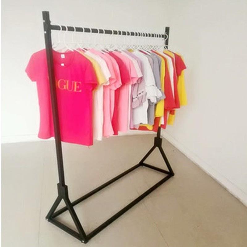 欧式铁艺服装架展示架 落地式婚纱陈列架 服装店货架侧挂龙门衣架