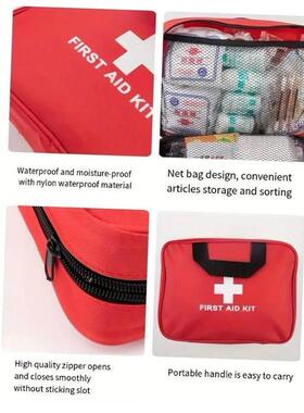 First Aid Kit, Multi-purpose Emergency Medical Portable Medi