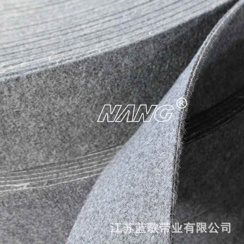 加厚灰毛毛毡包辊带配纺织设备辊筒耐磨皮梭QVH白毡片机件现货