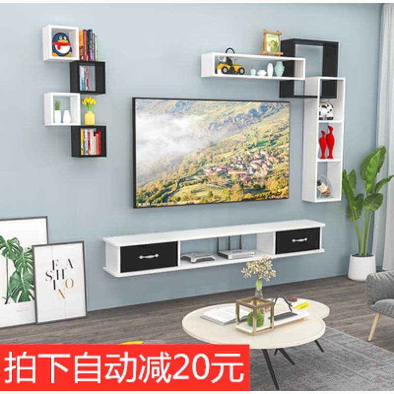 W8创意简约格子免打孔装饰置物架搁板层架电视背景隔板墙壁挂架金,住宅家具,搁板/置物架/家用陈列架,淘宝优惠券,粉丝福利购,淘宝优惠卷