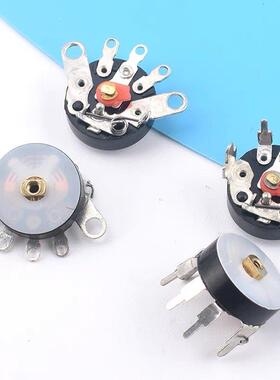 RV12MM平弯脚带开关收音机电位器B5K 10K 50K 唱戏机功放音量可调