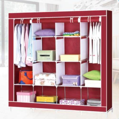 新款落地经济型简易衣柜家用卧室组装衣柜大空间收纳防尘加固衣柜