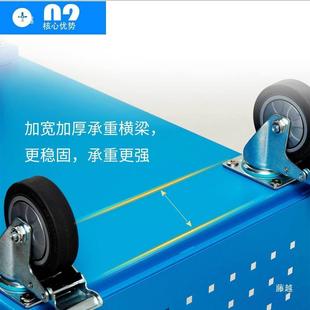 重型多功能物料917车周加厚车多层制工具车间库房转双层钳工手推