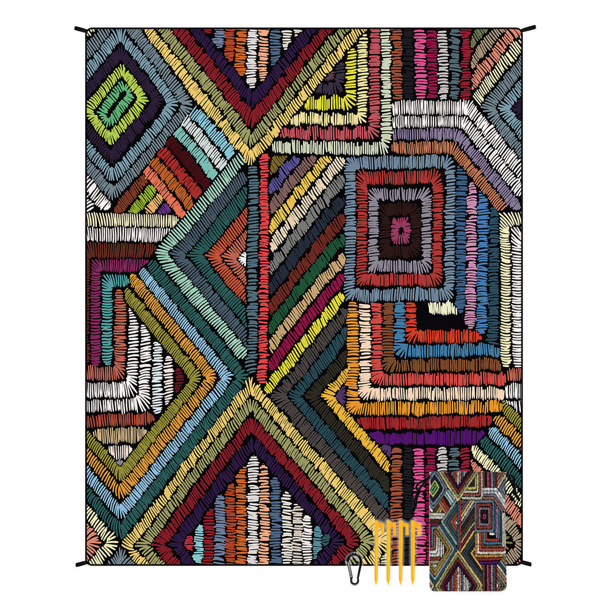 野营便携式涤纶垫厂家可折叠防潮定制户外野餐批发