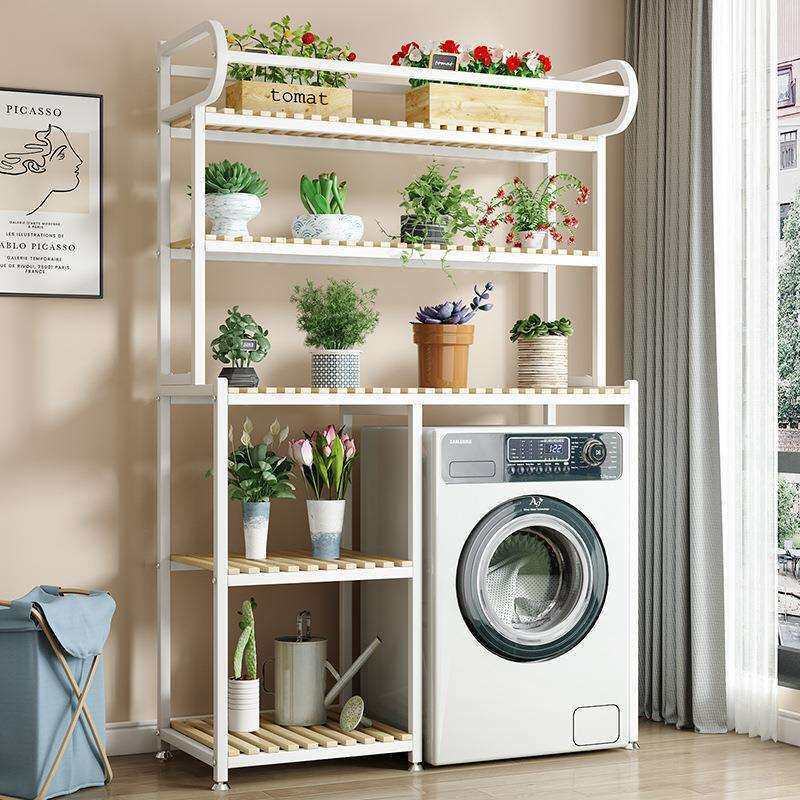 洗衣机置物架落地阳台储物架卫生间多层收纳架滚筒上方架子翻新款