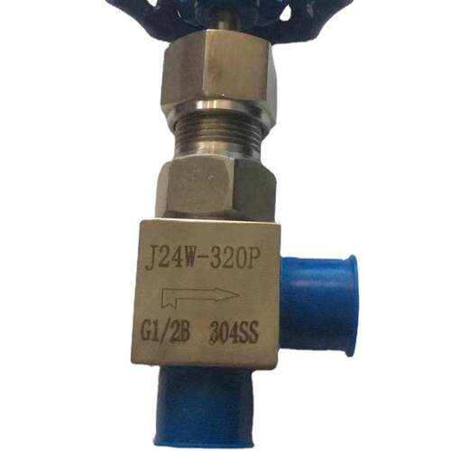 J24W-320P不锈钢角式外螺纹针型阀 外螺纹角式针型阀 高压针型阀