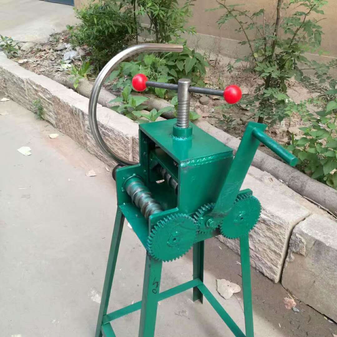 操作视频手摇弯管机 多功能滚动弯管机 弧形弯管机厂家