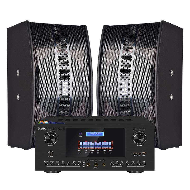 家庭ktv音响套装全套点歌触摸屏一体机卡拉OK功放家用K歌110/220V