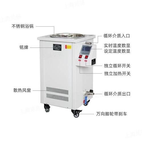 高温循环油浴锅5L-100L实验室恒温加热数显油槽GSC系列高温循环器