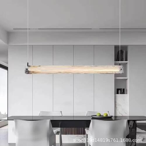 意式设计玻璃餐厅吊灯极简设计师现代简约创意吧台岛台长条吊灯具