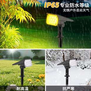 跨境太能草坪灯 户阳外景观射LETS-G2202D灯园别墅庭院地插灯花草