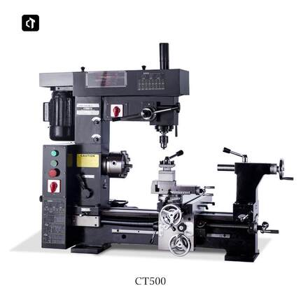 呲铁新品CT500多功能工具机车钻铣三合一家用车床钻铣床小车铣钻
