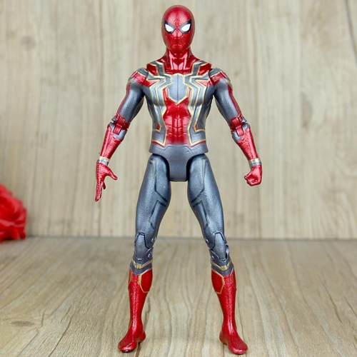 正品覆动仇者联盟3超凡蜘蛛侠手模属型 金色关节可人偶公仔摆件办