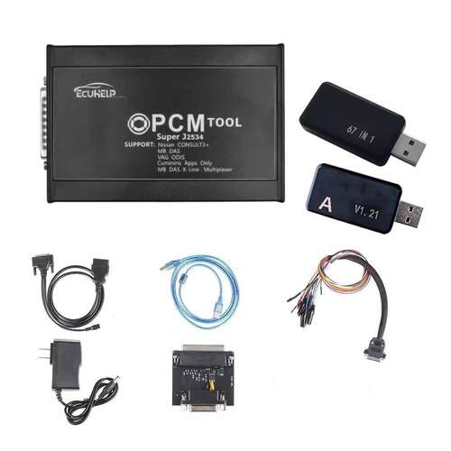 V2.21.32版PCM编程器 PCMFLASH整套带ECU协议汽车诊断工具