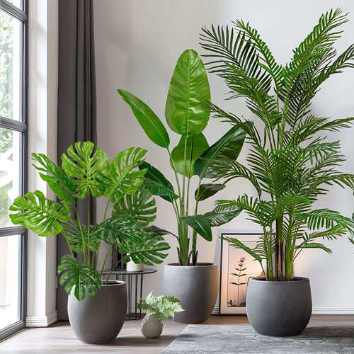 大型仿真植物室内盆栽客厅落地摆件龟背竹假绿植家居客厅装饰摆件