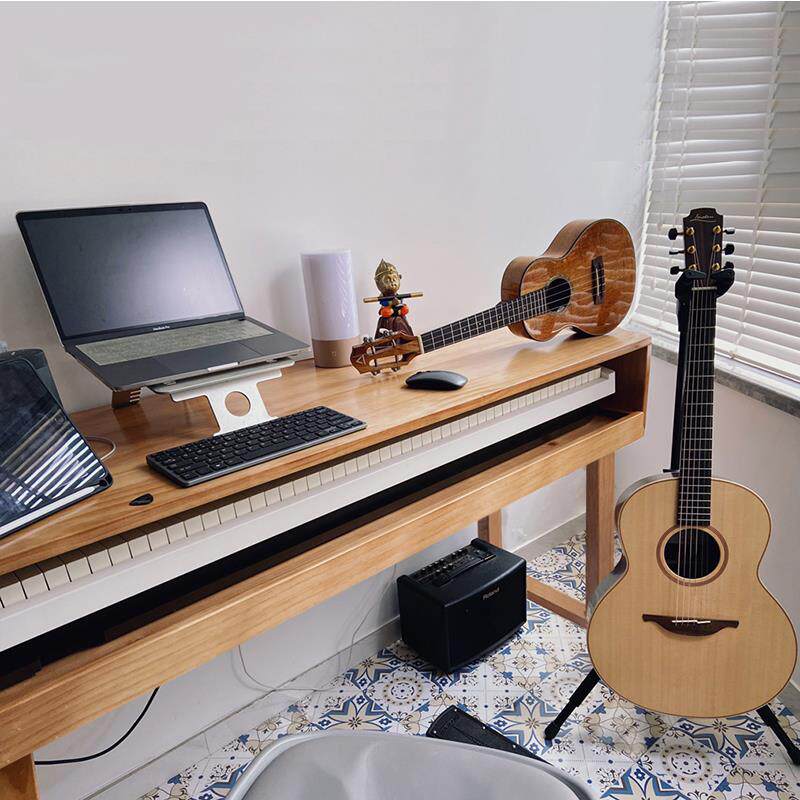 松木琴桌适用电钢琴与MIDI键盘 可客制化尺寸编曲工作台音乐制作