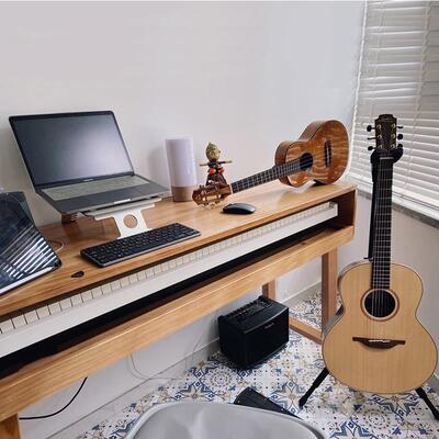 松木琴桌适用电钢琴与MIDI键盘 可客制化尺寸编曲工作台音乐制作