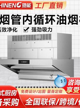 驰能内循环商用油烟净化一体机酒店食堂油大吸力烟机无管道无油烟