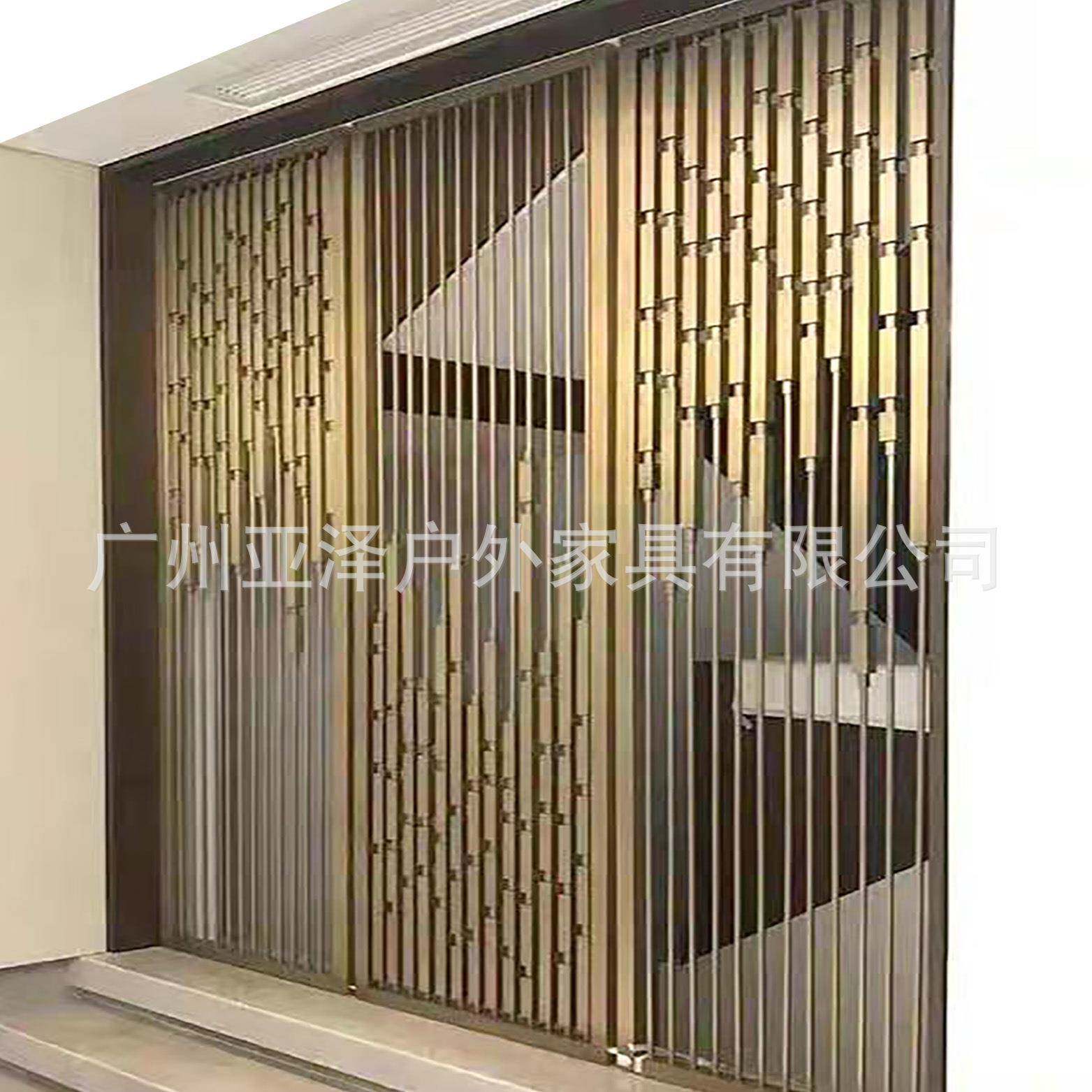 新款酒店大堂不锈钢屏风不锈钢屏风工厂创意不锈钢屏风隔雕花